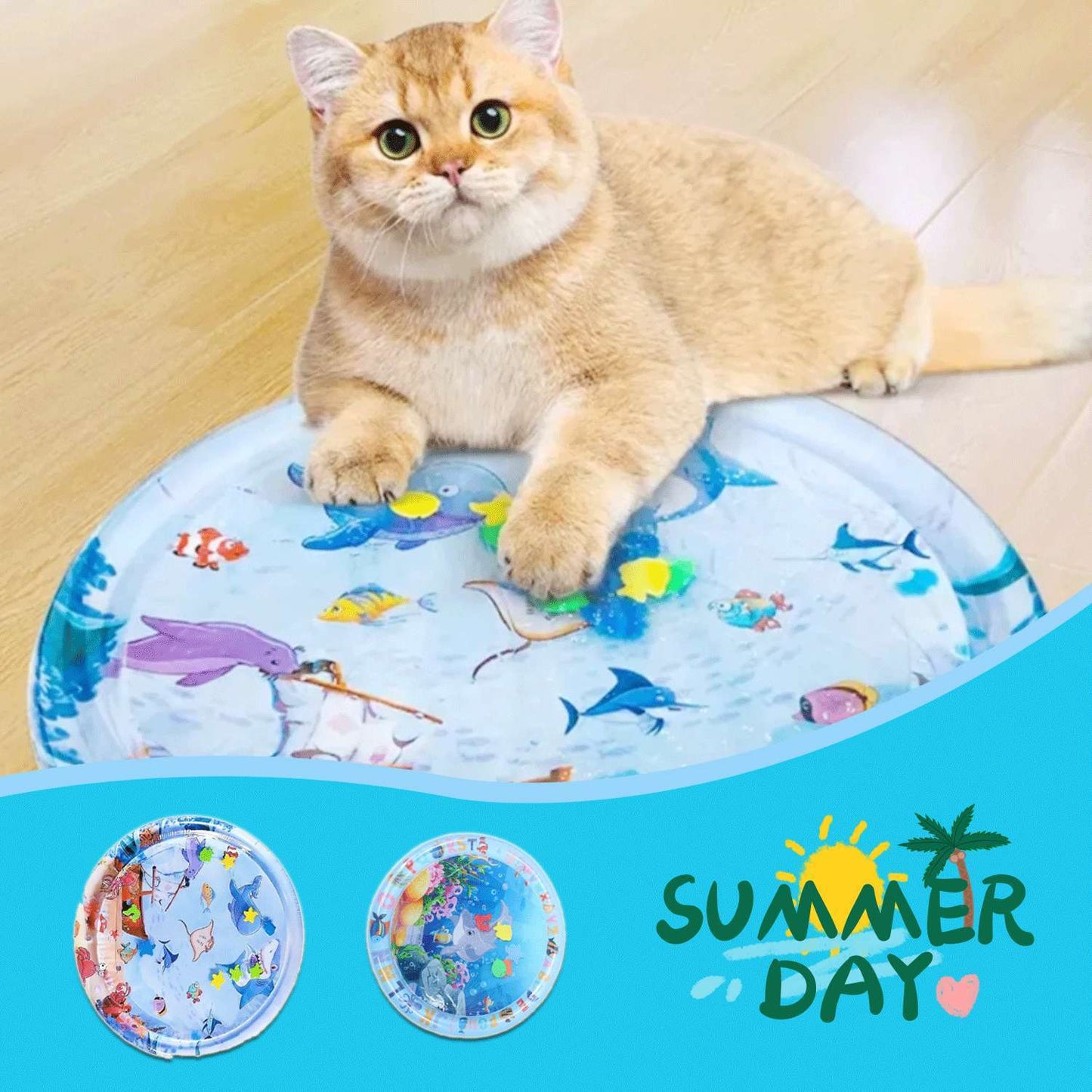 Summer Cooling Pet Water Bed For Puppy Dogs & Cats